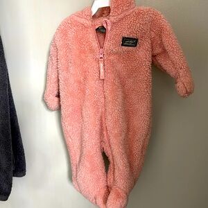 Eddie Bauer Cozy Fleece Hooded Bunting Suit, 3-6m